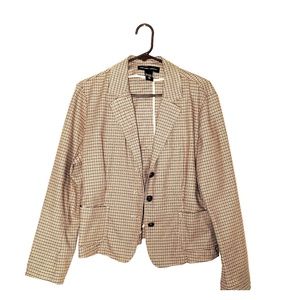 New York & Co plaid button-up Blazer.